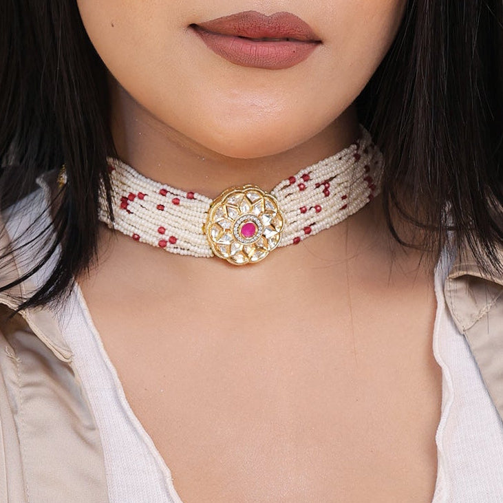 Mishika Kundan Choker Necklace