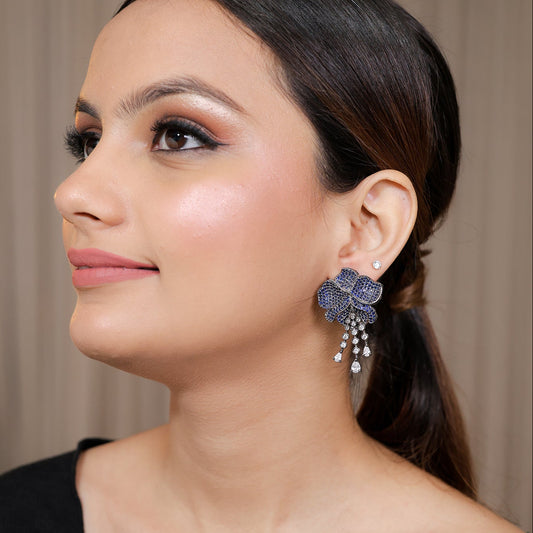 Nitya Blue Stone Earrings