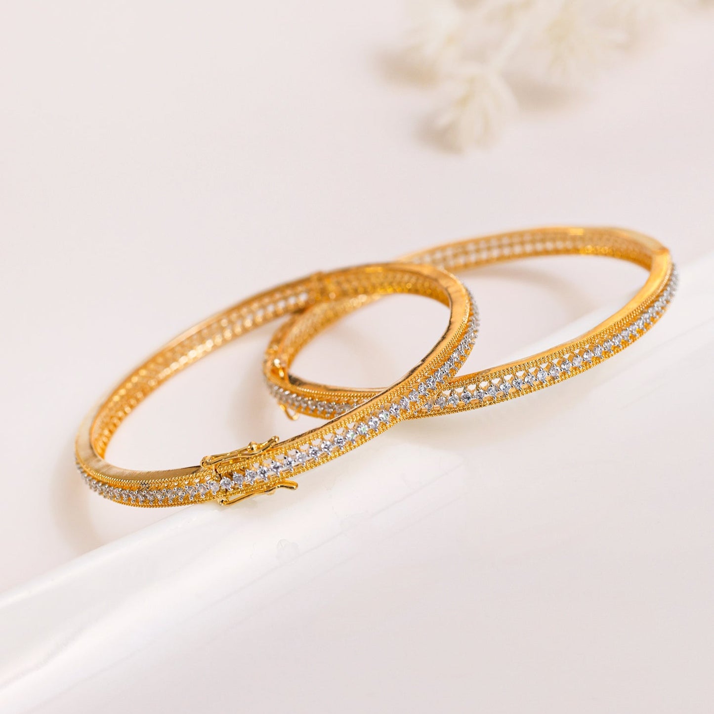 Diksha Openable Zirconia Bangles