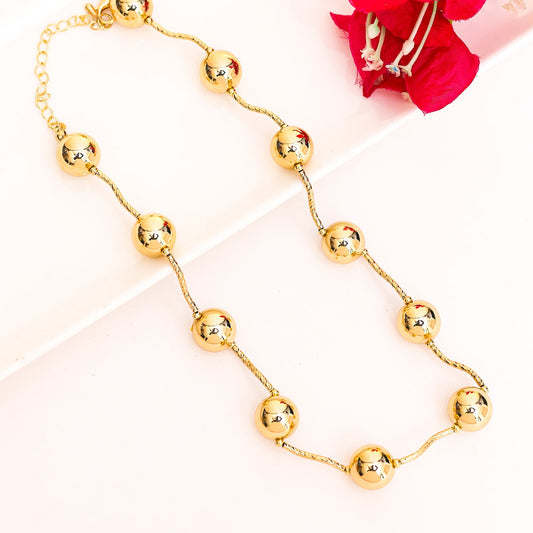 Smidha Gold Modern Necklace
