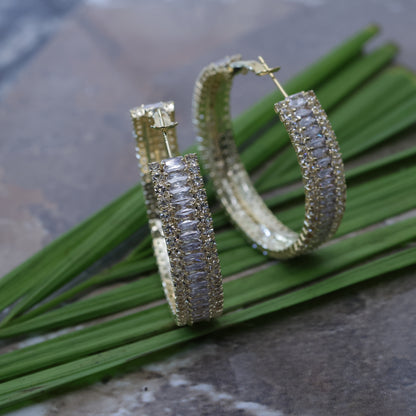 Gold Toned Hoop Earrings