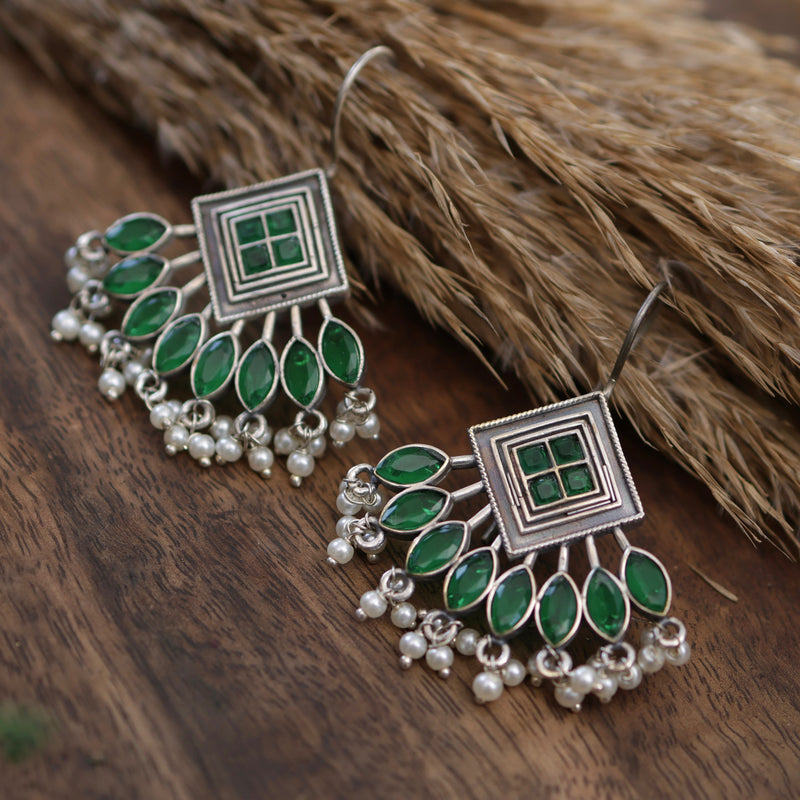 Zayna Green Earrings