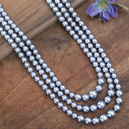 Vahini Grey Toned Layered Necklace