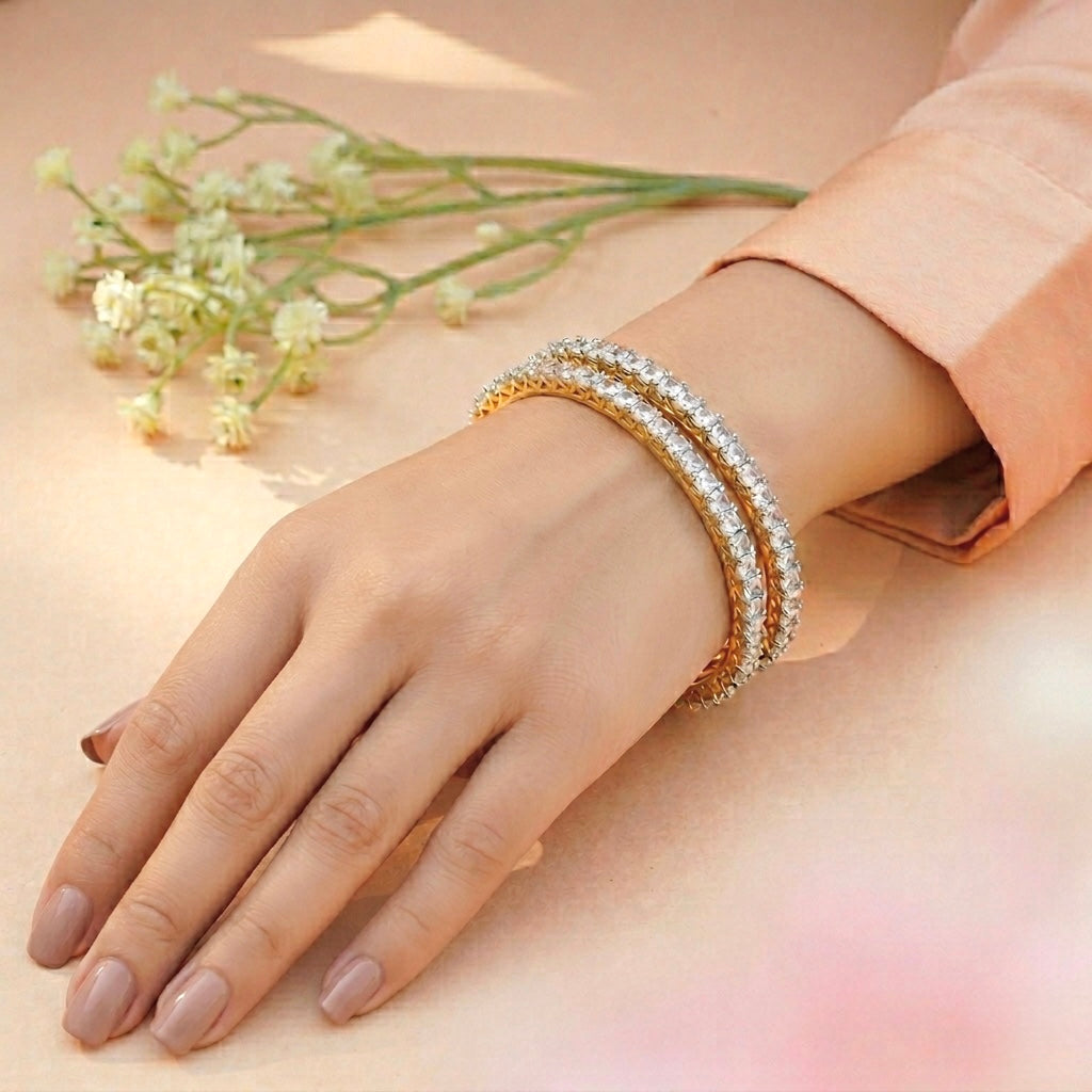 Rhea Single Line Pointer Bangles