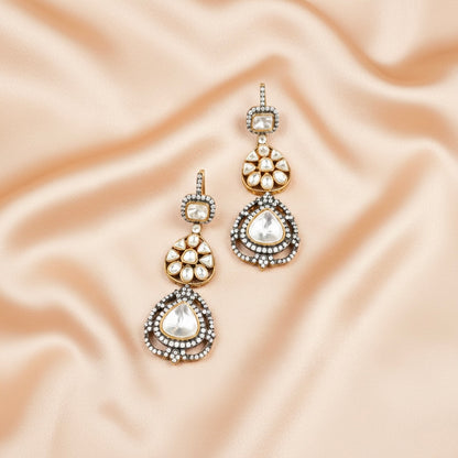 Megha Polki drop Earrings