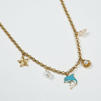 Dolphin Charms Chain Necklace