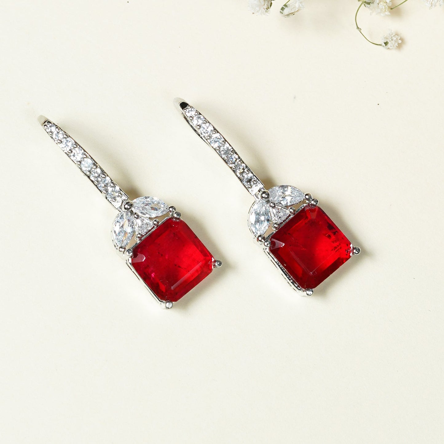 Ricaa Ruby Toned Earrings