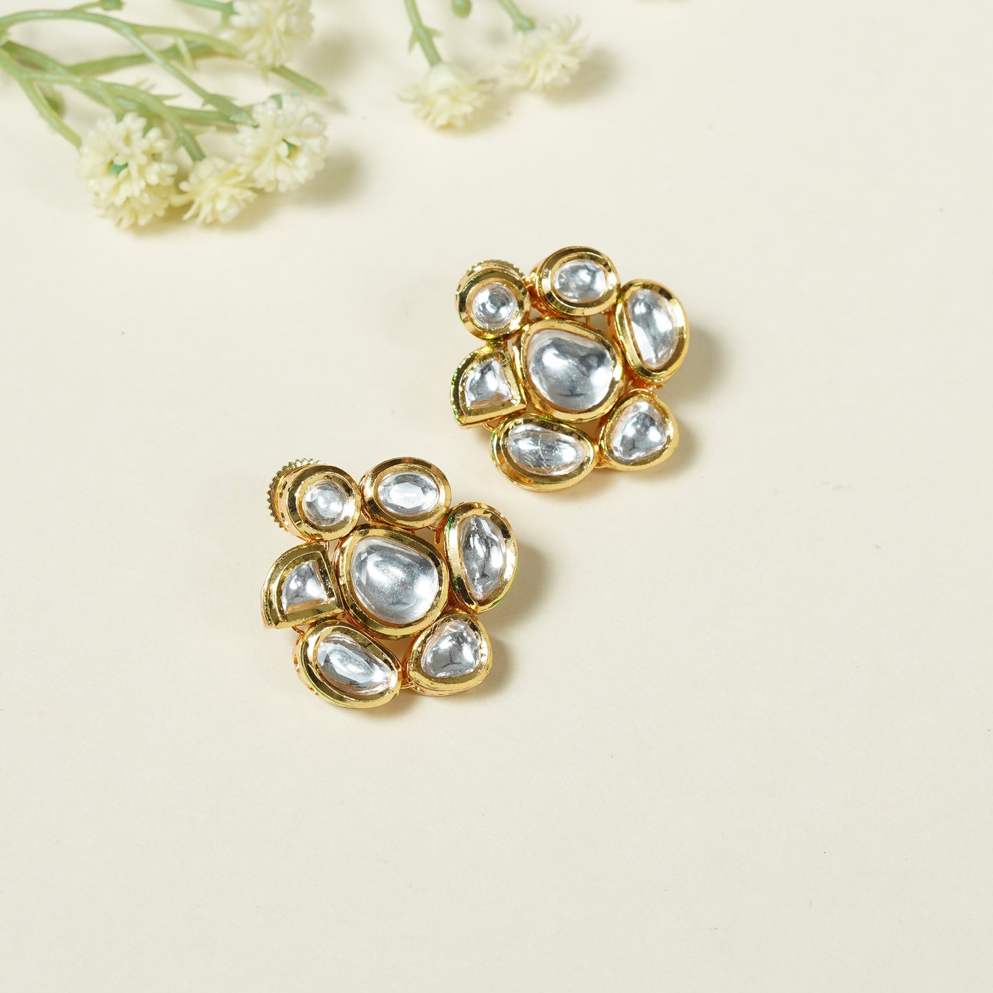 Rukhsar Kundan Earrings