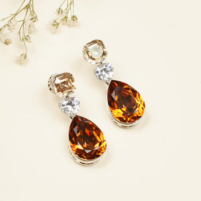 Champagne Crystal Earrings