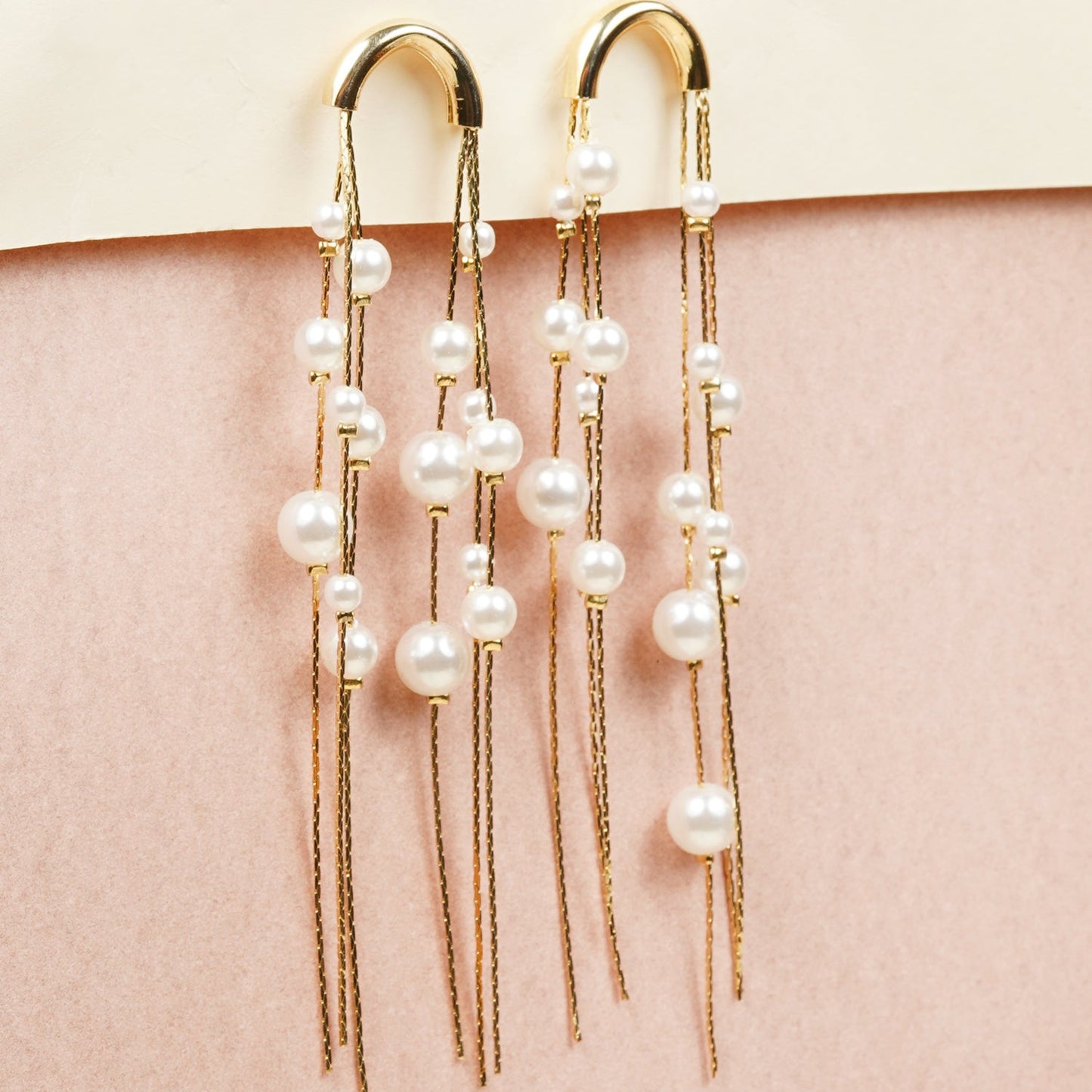 Pearl Drop Dangler Earrings