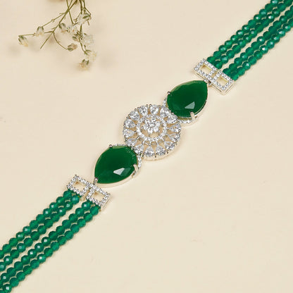 Emerald Toned Choker Necklace