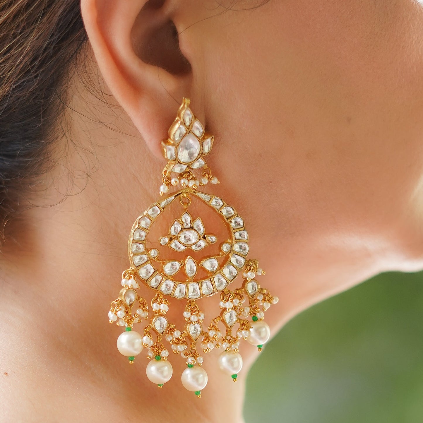 Savitha Tradional Chandbali Earrings