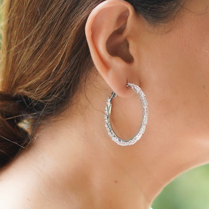 Baguette Hoop Earrings
