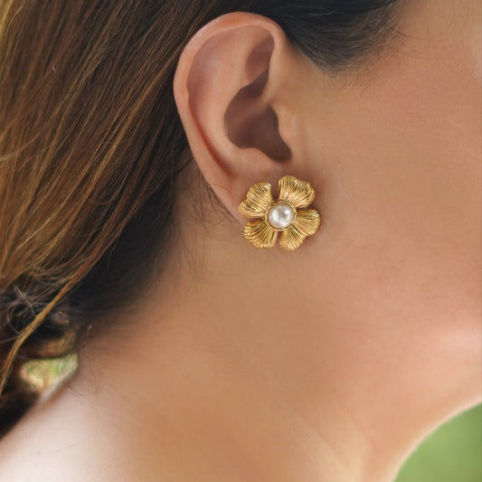 Antique Floret Stud Earrings