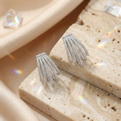 Jena Zirconia Hoop Earrings