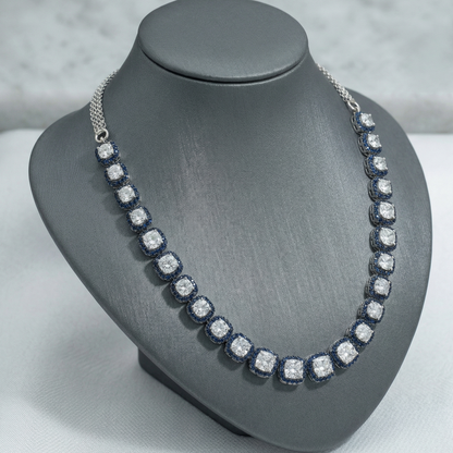 ETERNITY BLUE TONED POINTER NECKLACE