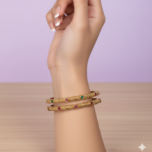 Kalyani Gold Toned Bangles