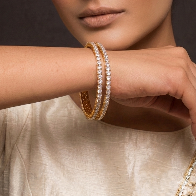 Rhea Single Line Pointer Bangles
