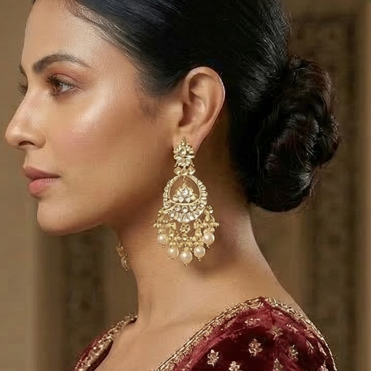 Savitha Tradional Chandbali Earrings