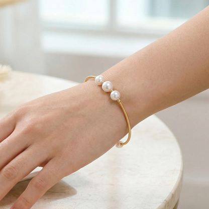 Triple Pearl Bracelet