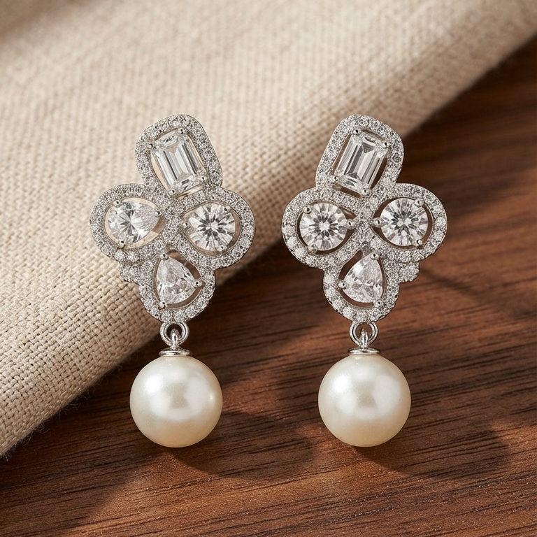 Pearl Cascade Earrings