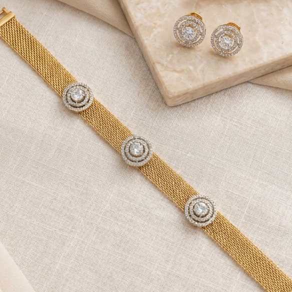 Genny Gold Band Choker Necklace