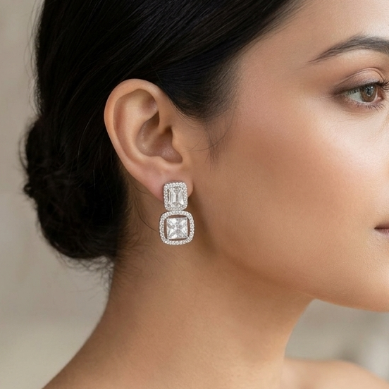 Kriti Zirconia Stud Earrings