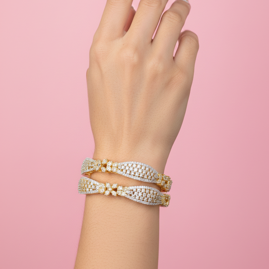 Karishma Gold Toned Bangles