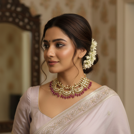 Anvika Royal Ruby Choker