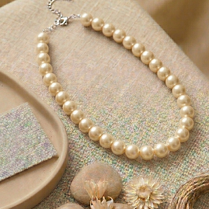 Bhavya Pastel Pearl Necklace
