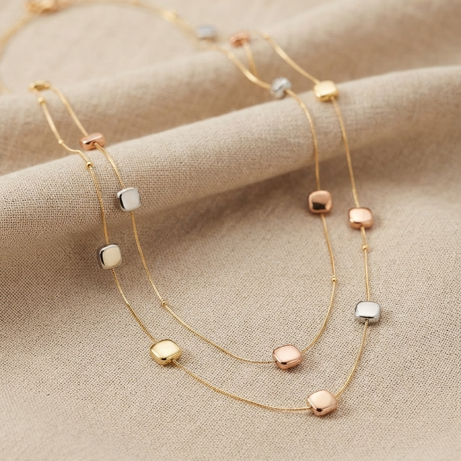 Two Toned Long Necklace