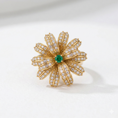 Zarina Gold Plated Adjustable Ring