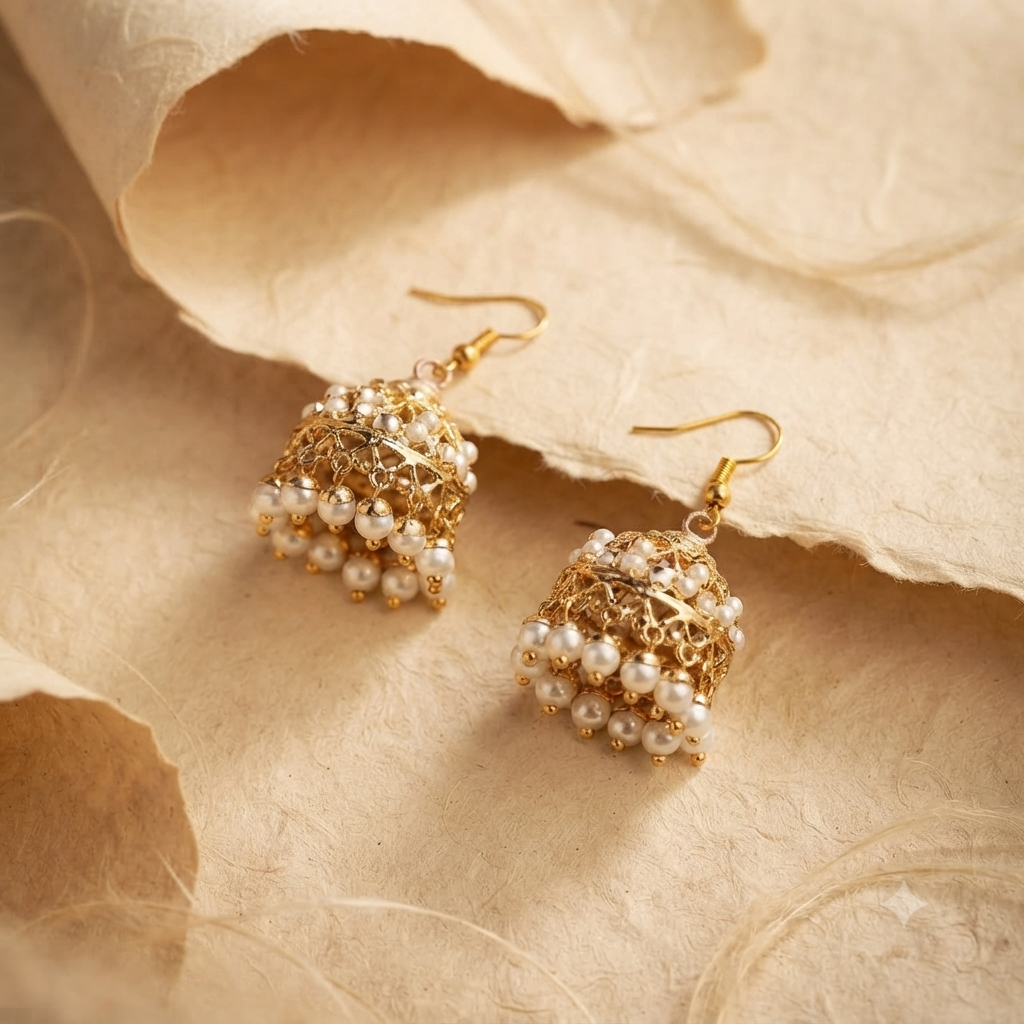 Nishtha Jadau Jhumki Earrings
