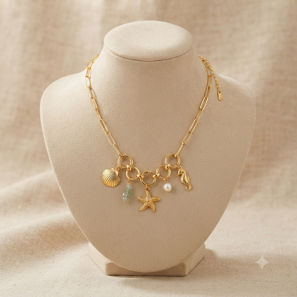 Ocean Charms Chain Necklace