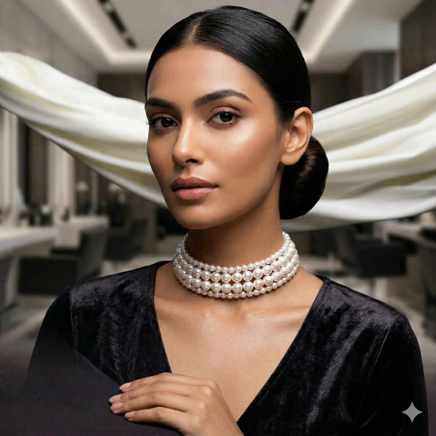 Era Pearl Choker Necklace