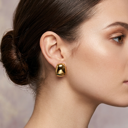 Gold Stainless Steel Earrings