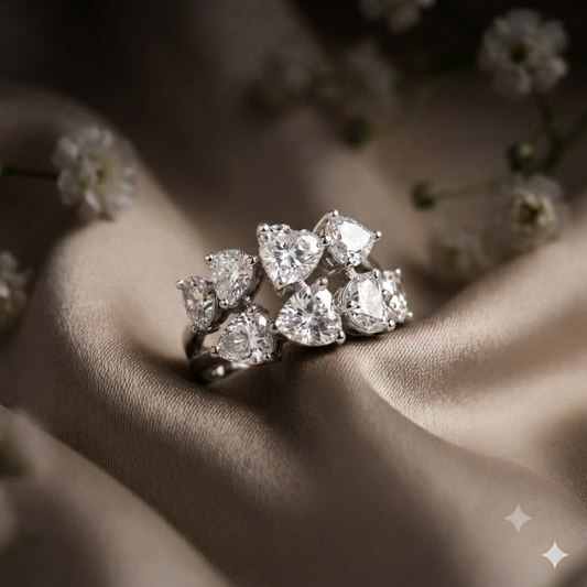 Heart Shaped Zirconia Ring