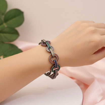 Multicoloured Tennis Bracelet