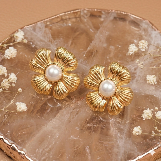 Antique Floret Stud Earrings