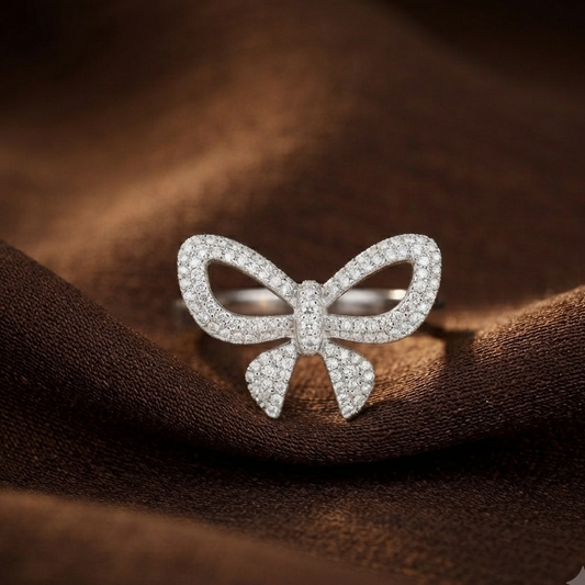 Zirconia Bow Ring