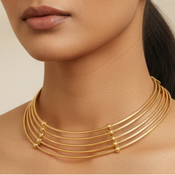 Aurelia Gold Layered Choker