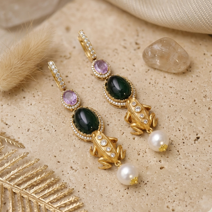 Frog Drop Earrings