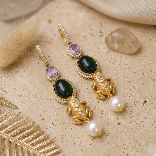 Frog Drop Earrings