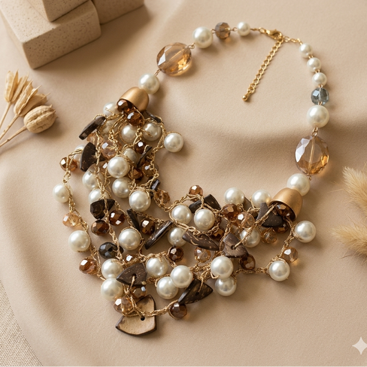 Brown Modern Necklace