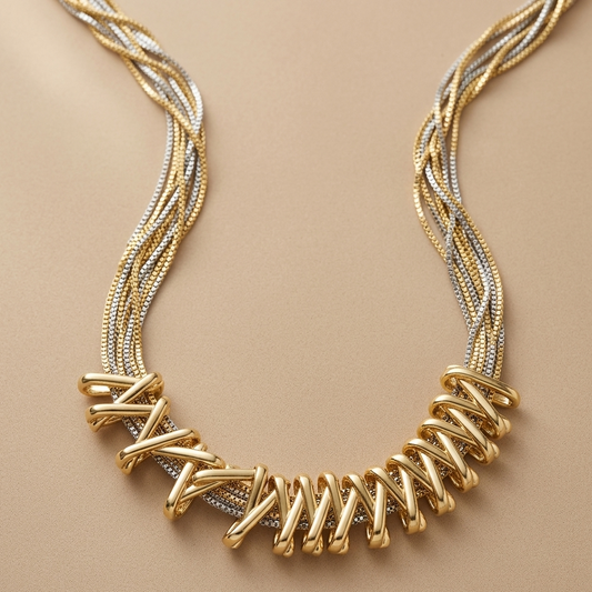 Modern Multi Chain Necklace