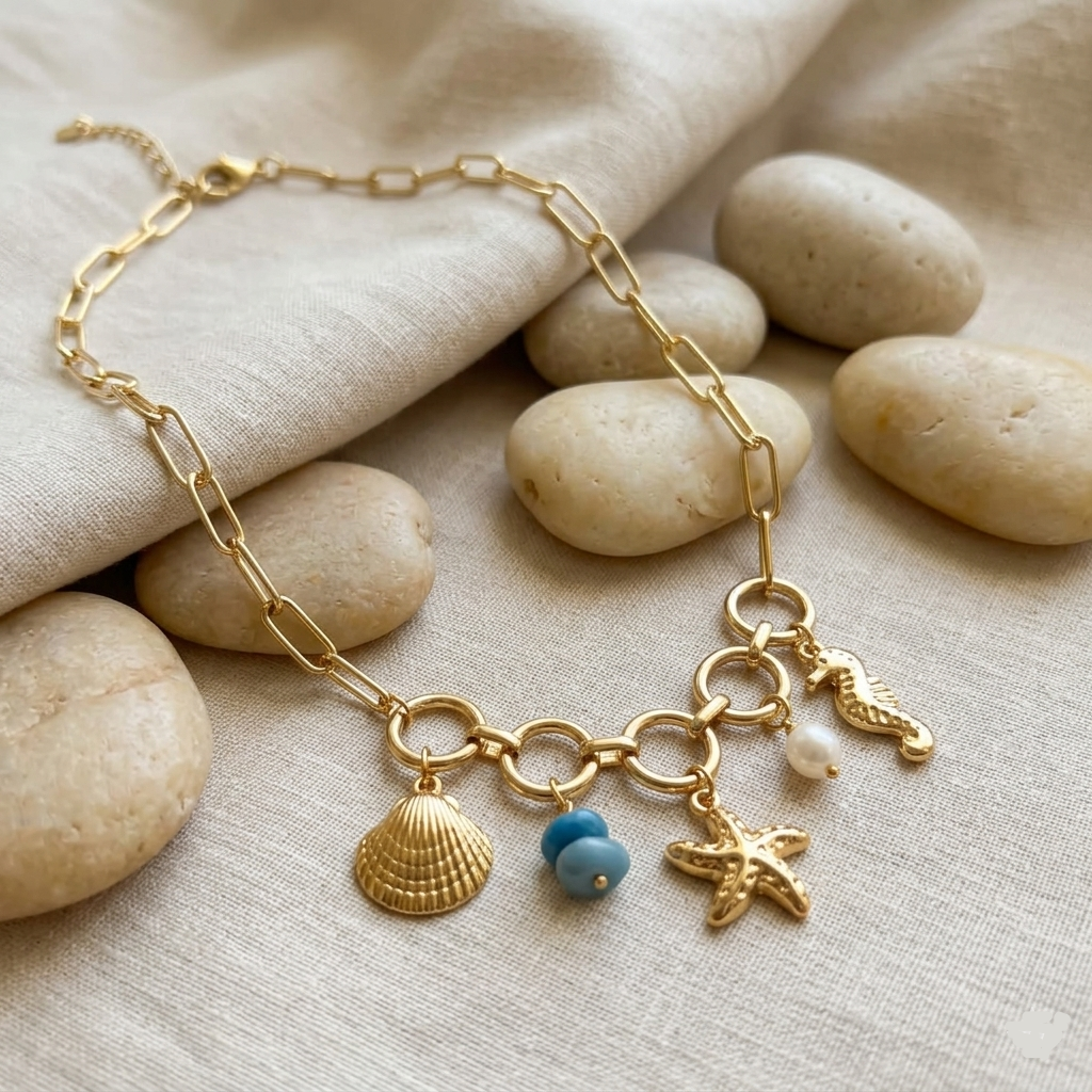 Ocean Charms Chain Necklace