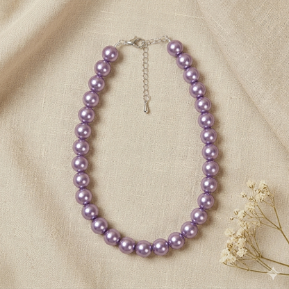 Lilac Pearl Necklace