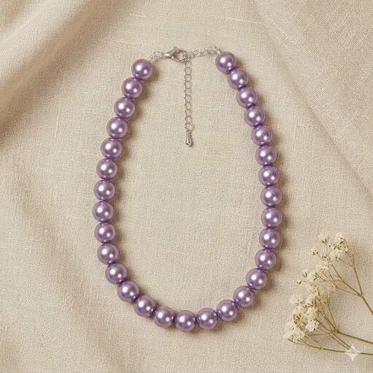 Lilac Pearl Necklace
