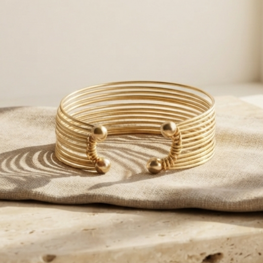 Trendkosh Stainless Steel Gold Plated Bracelet
