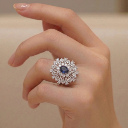 Blue ad ring